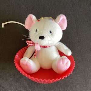 Vintage Hallmark Cupcake Mouse Plush